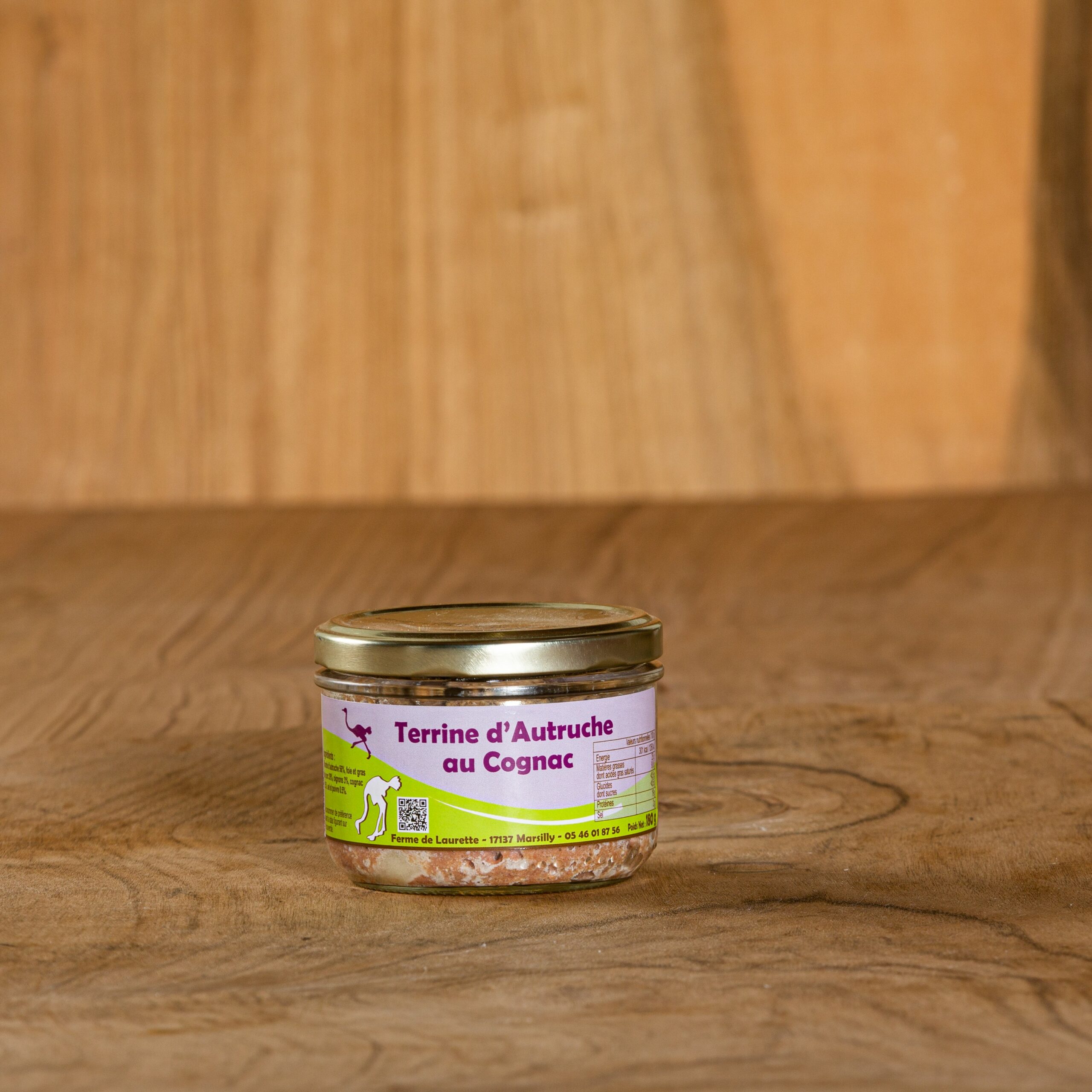 Terrine d'Autruche au Cognac 350g