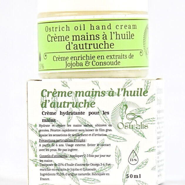 Crème pour les mains à l'huile d'autruche (50 ml)